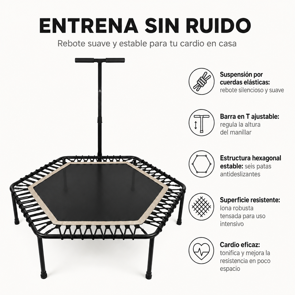 Trampoline de fitness 3 en 1 pliable