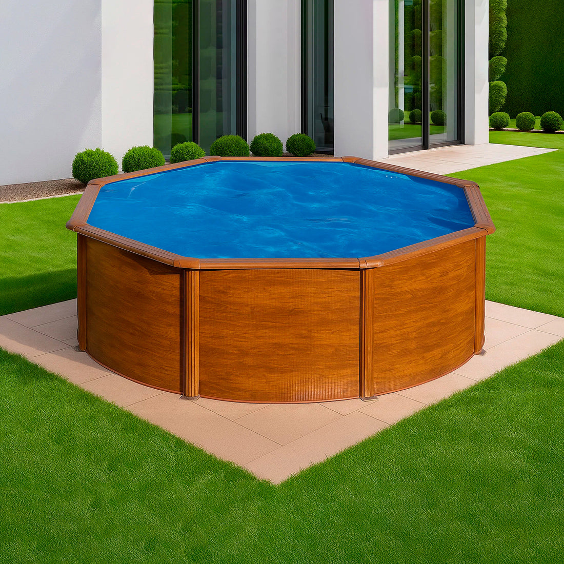 Piscinas imitación madera