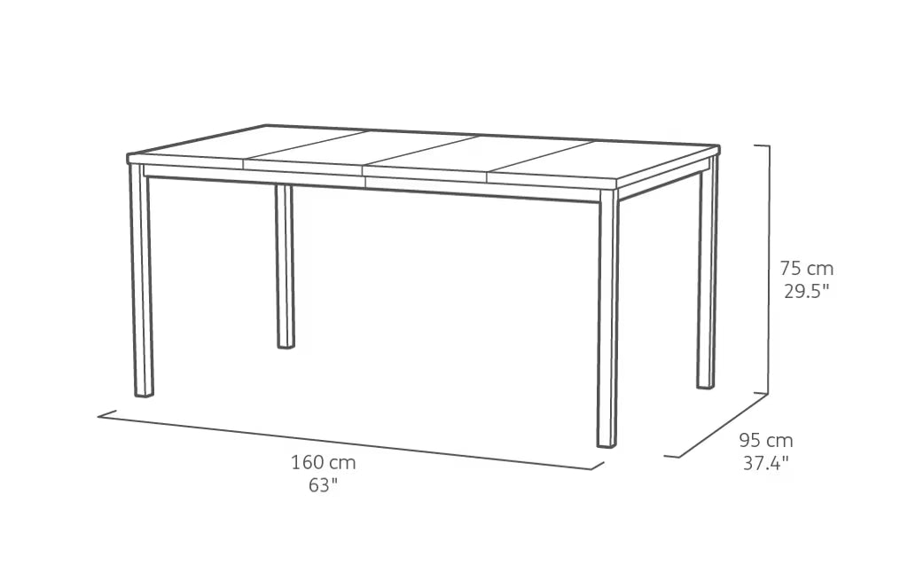 Keter - Ensemble d'extérieur Tarifa Lounge 4 places blanc