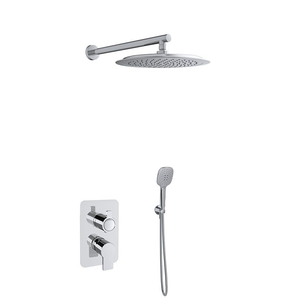 Ramon Soler - Ensemble de douche encastré monocommande 2 voies Blautherm RP300 chrome