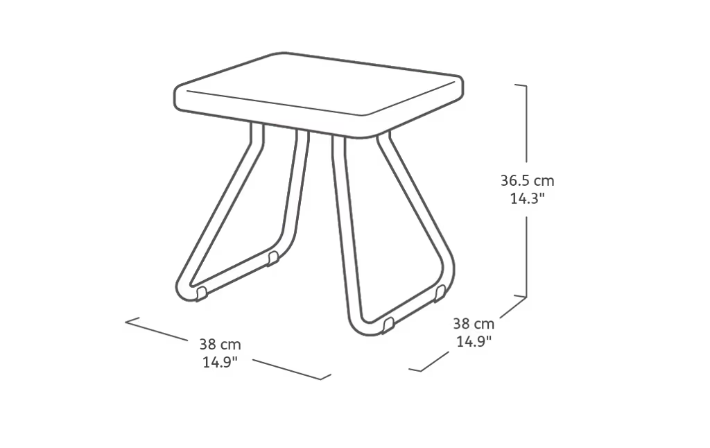 Keter - Ensemble d'extérieur 2 places Rio blanc