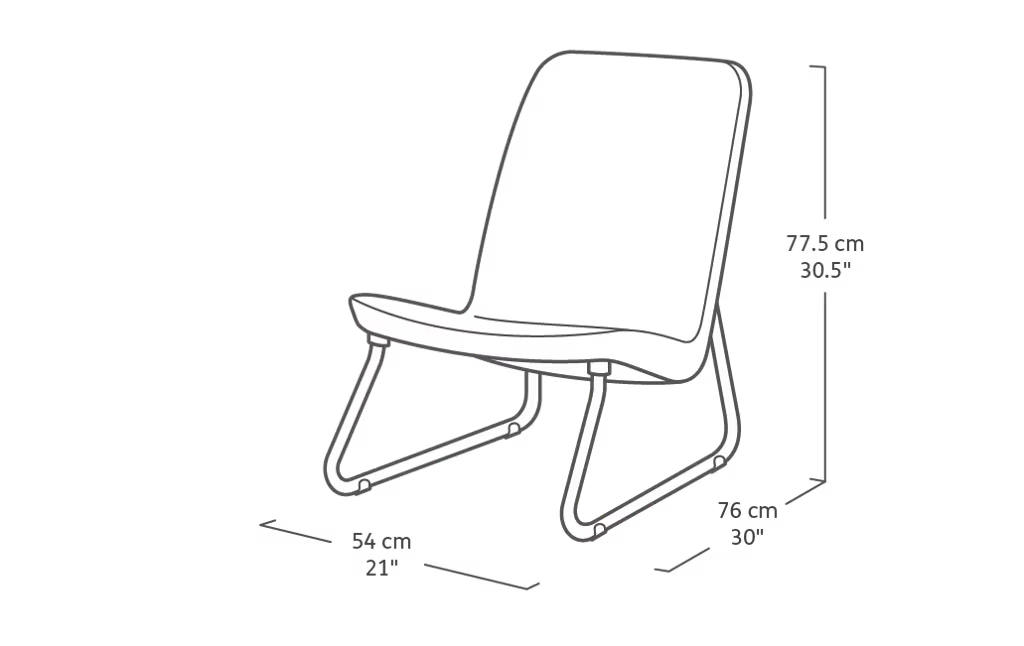 Keter - Ensemble d'extérieur 2 places Rio blanc