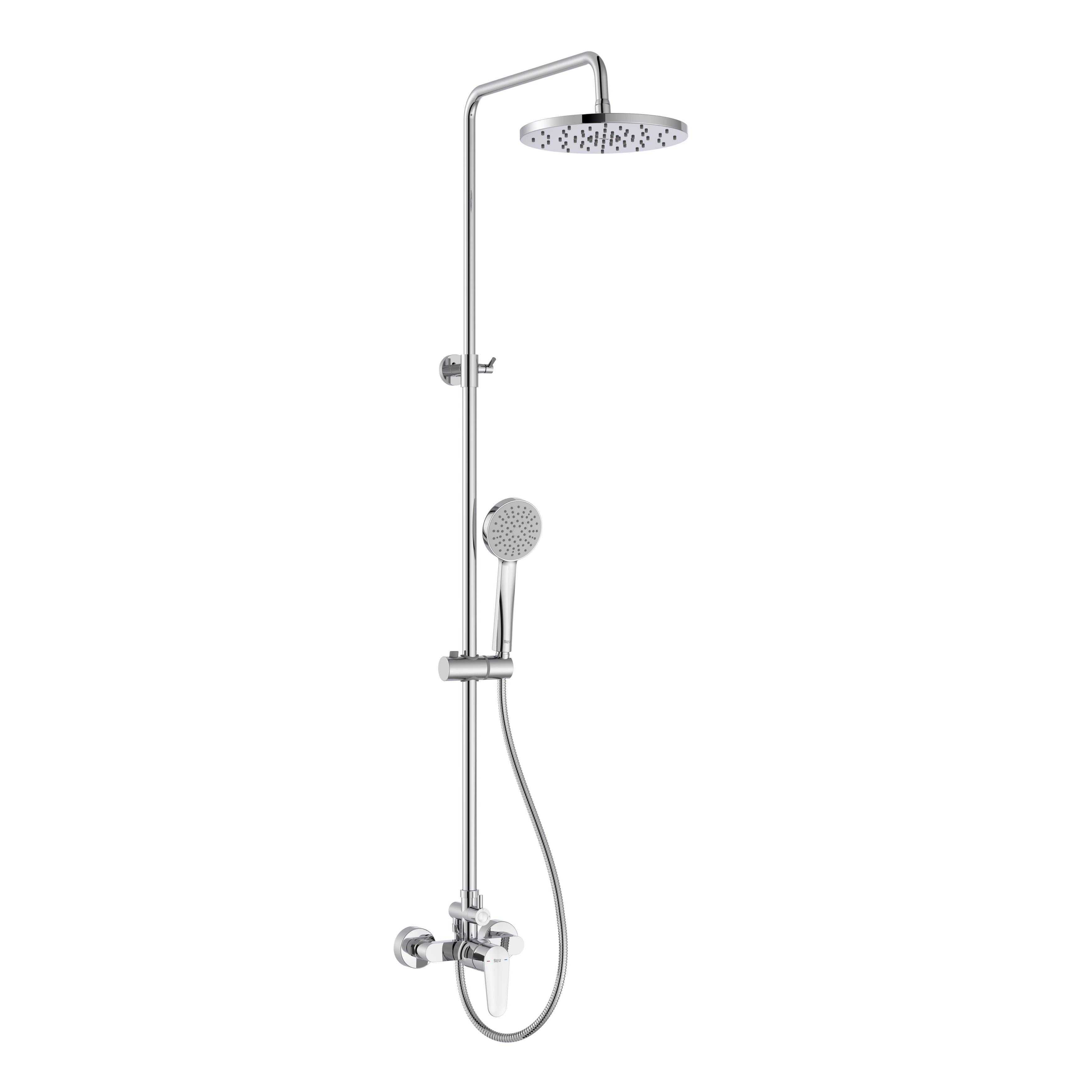 ROCA - M -PLUS - Dusjkolonne Monoming med Chrome Chrome -seier for justerbar høyde