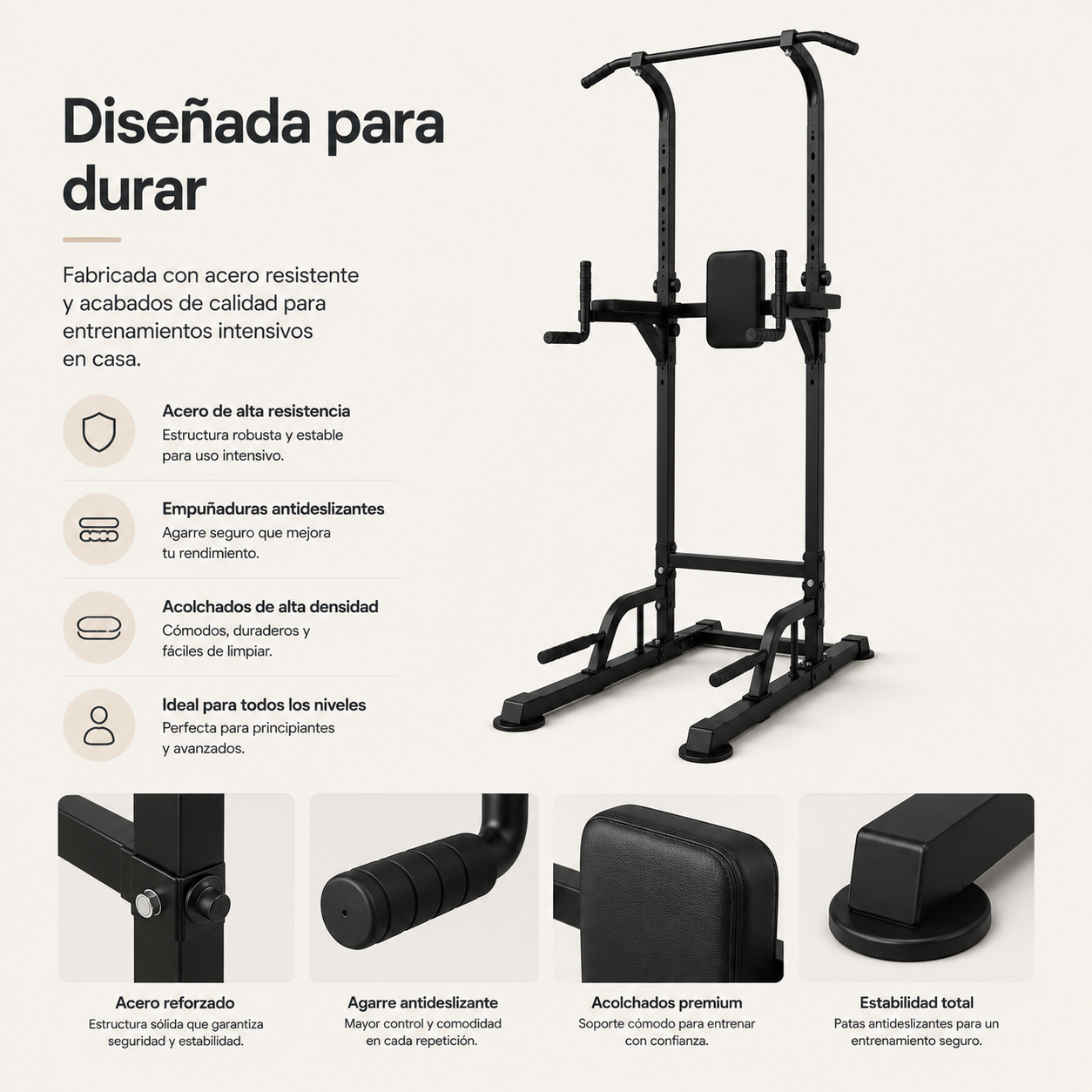 Torre de Dominadas Multifunción con Estación VKR 150-230 cm