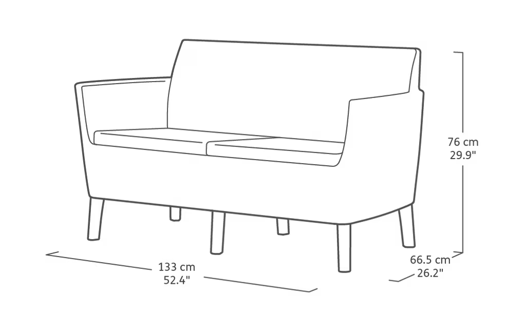 Keter - Ensemble d'extérieur Tarifa Lounge 4 places blanc
