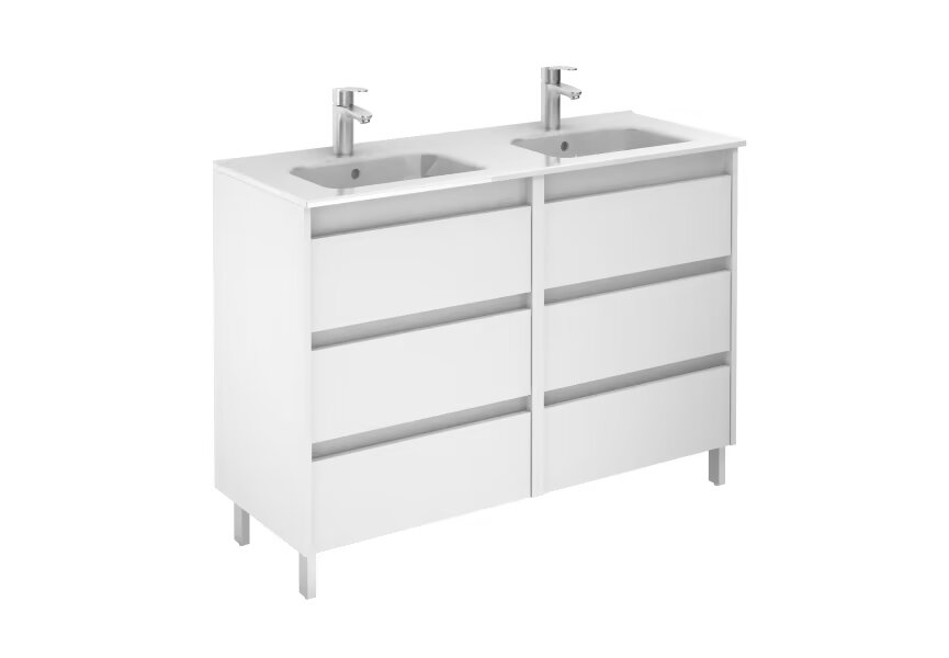 SANSA ROYO BATHROOM LOOK 120 CM, 6 DRAWERS WITH PABKS AND DOUBLE SUFFER