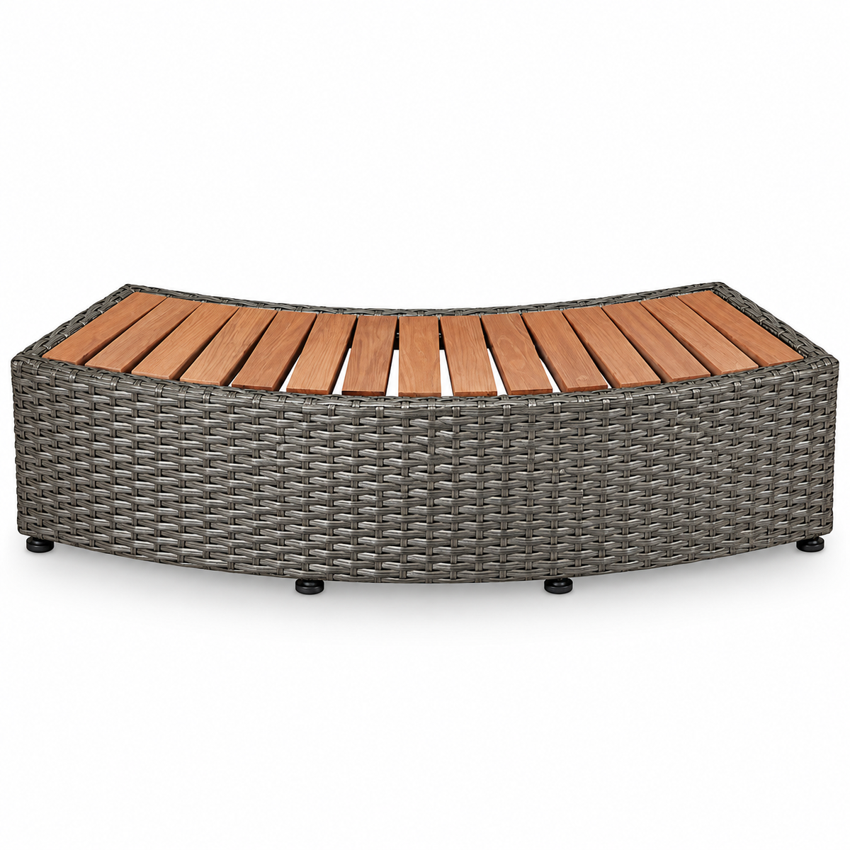 Pack idromassaggio gonfiabile Mono-Eco 6-8 posti + set mobili in rattan (rotondo), MSpa