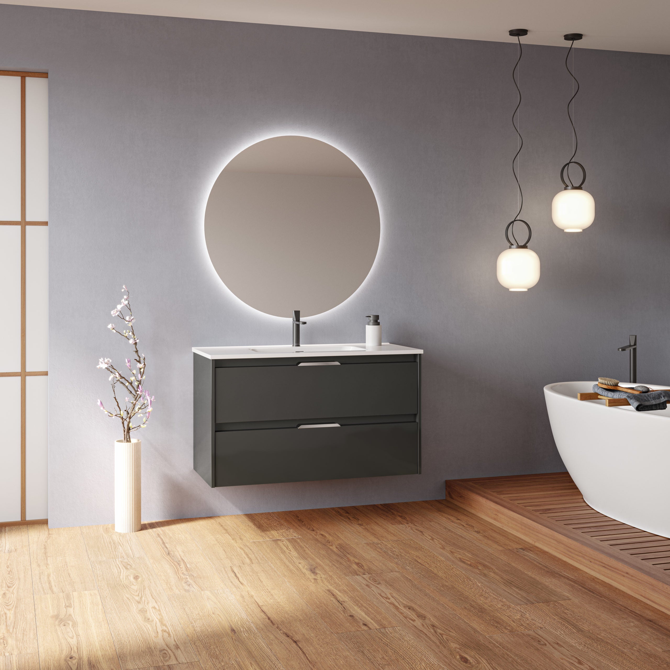 Mobile bagno Suki 2 cassetti