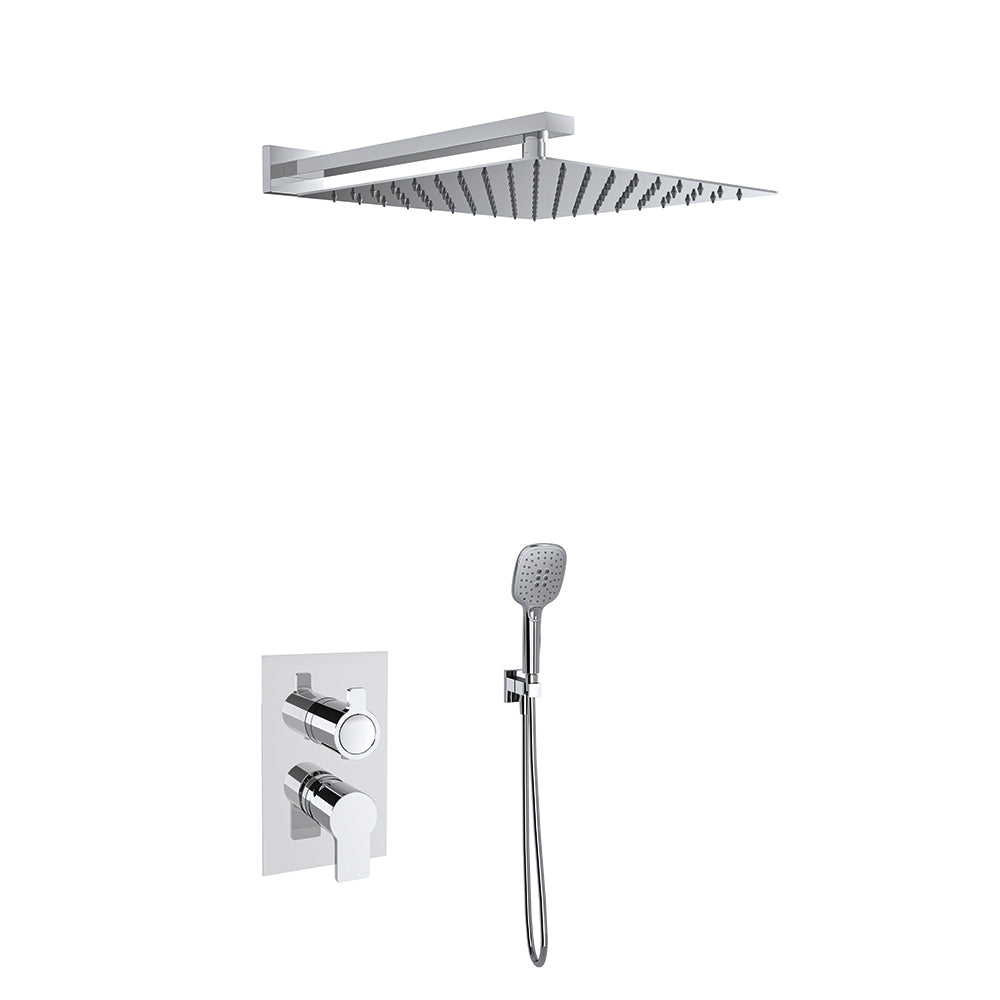 Ramon Soler - Set doccia incassato monocomando 2 vie Blautherm cromo