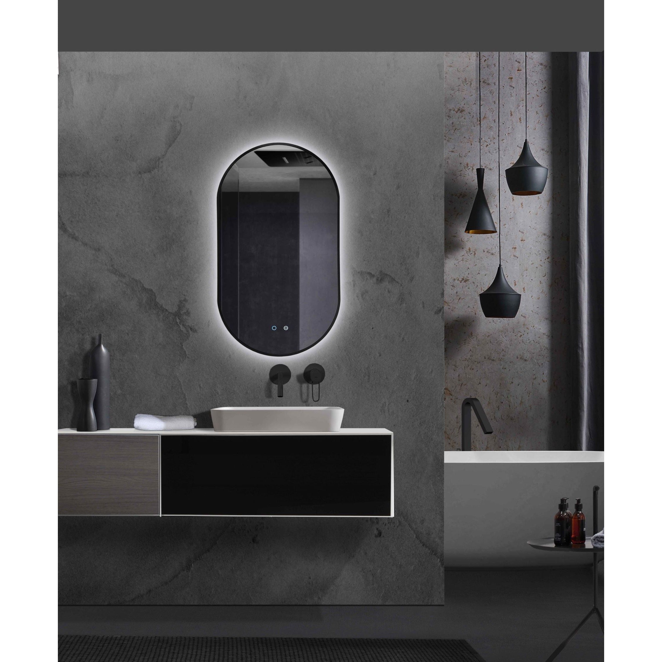 LeDimex - Miroir de salle de bain avec LED Tokyo Matte LED