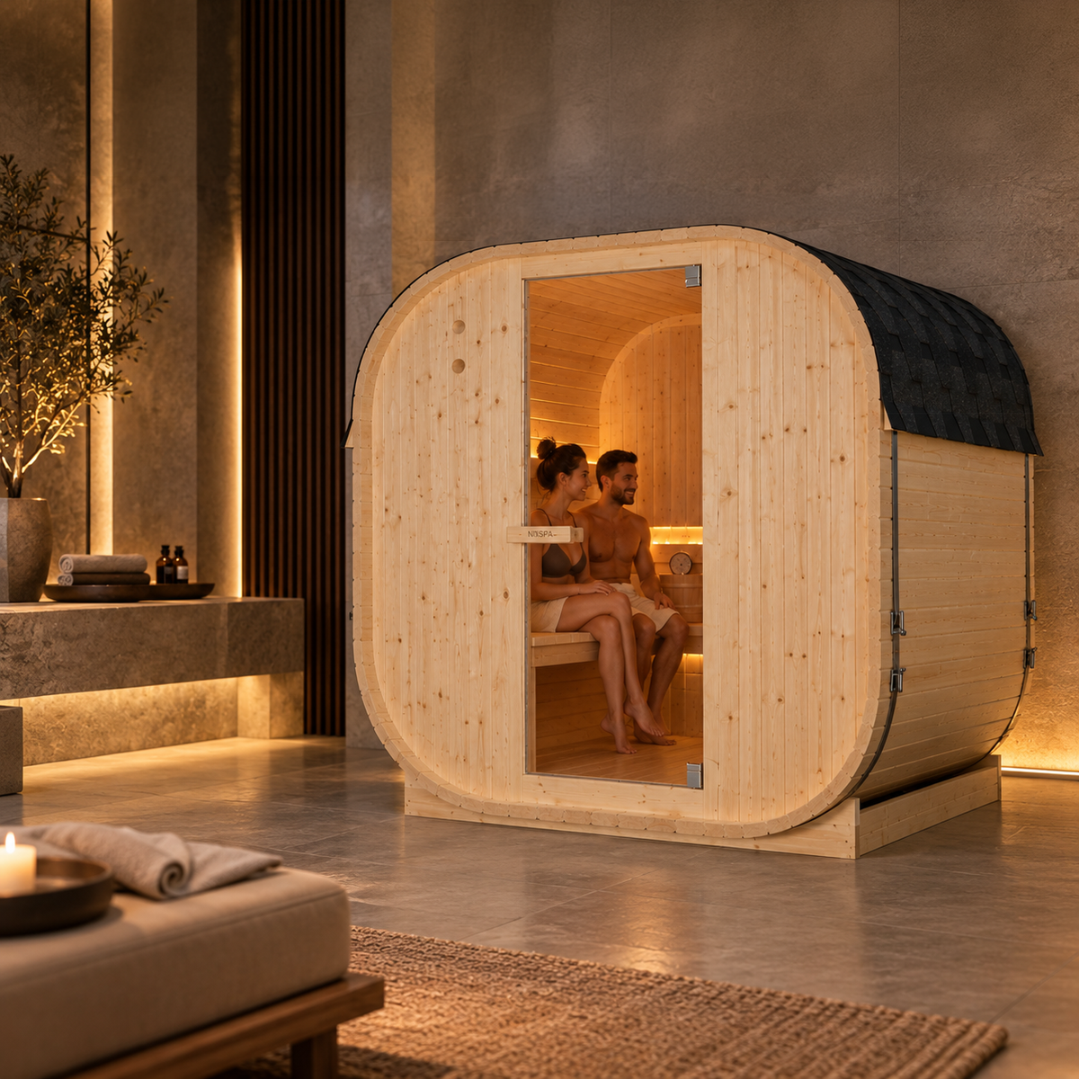 Sauna Exterior Jardín 4-5 Personas