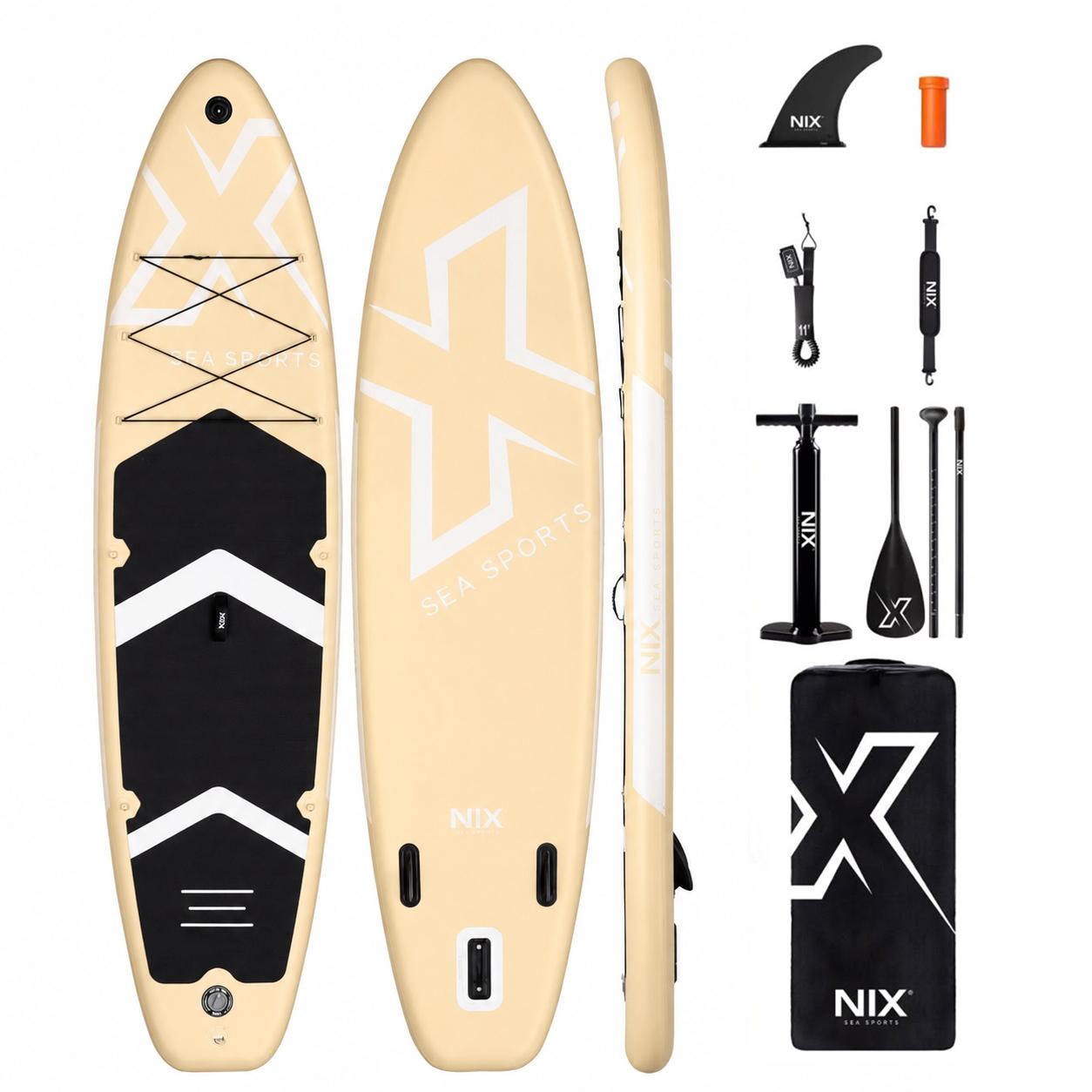 Planche de Paddle Surf Gonflable 11" 335x84x15 cm 159 kg Jaune avec Accessoires