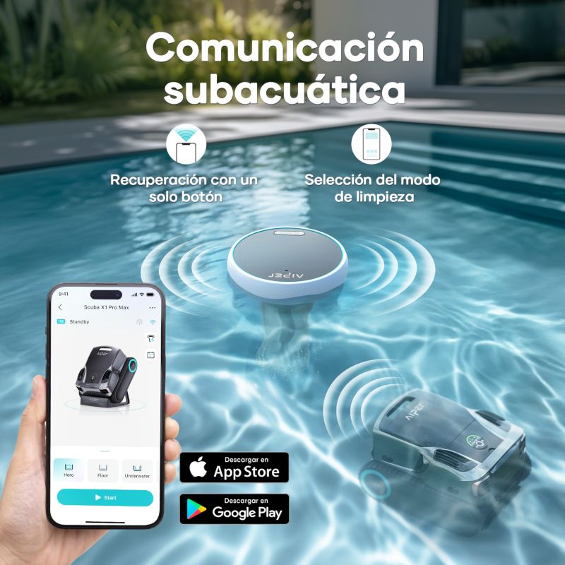 AIPER Hydrocomm Robot Pulitore Per Piscina – Compatto, Leggero E Multiuso, Verde