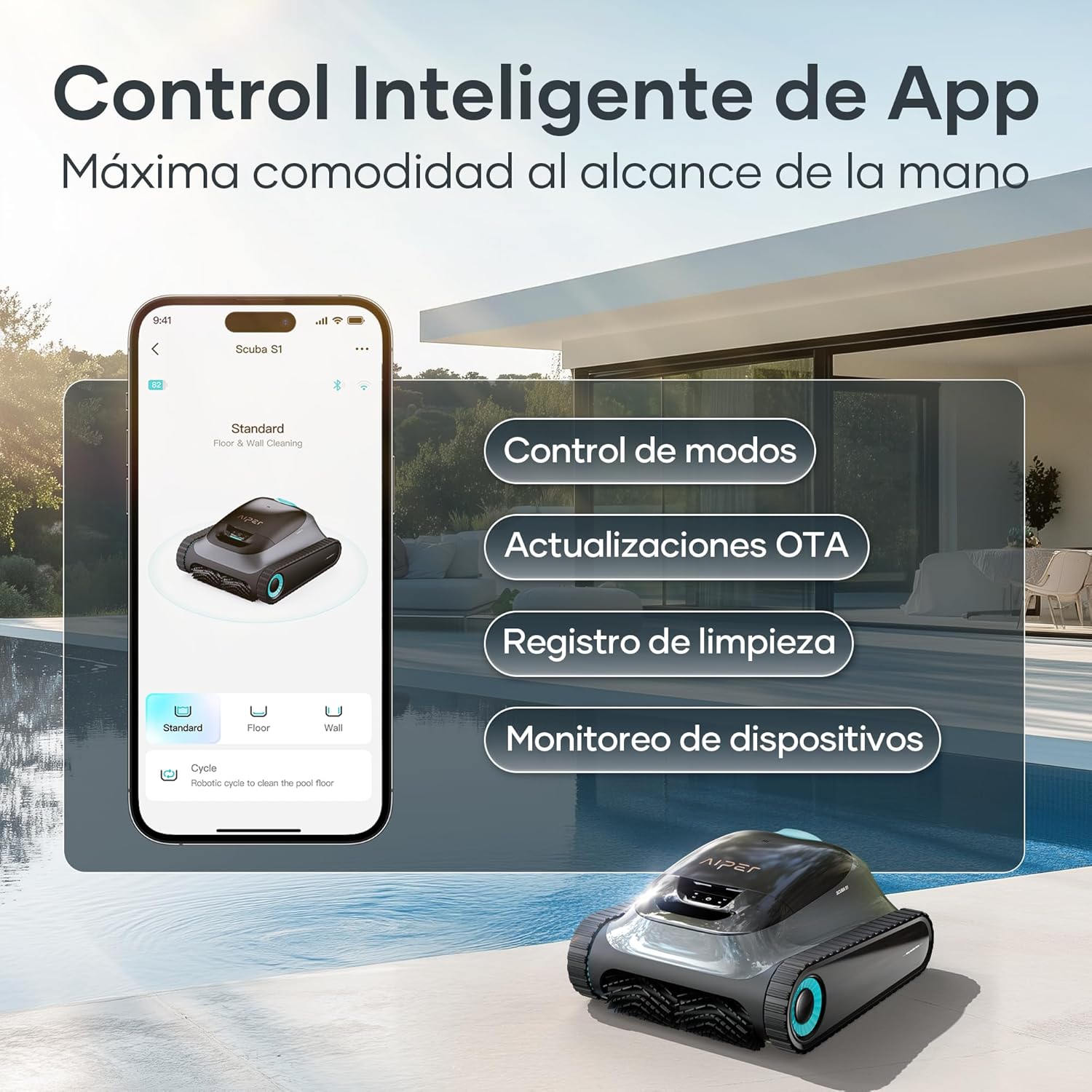 Aiper Scuba S1 2025 Robot Limpiafondos de piscina de batería sin cable - BricoandPool