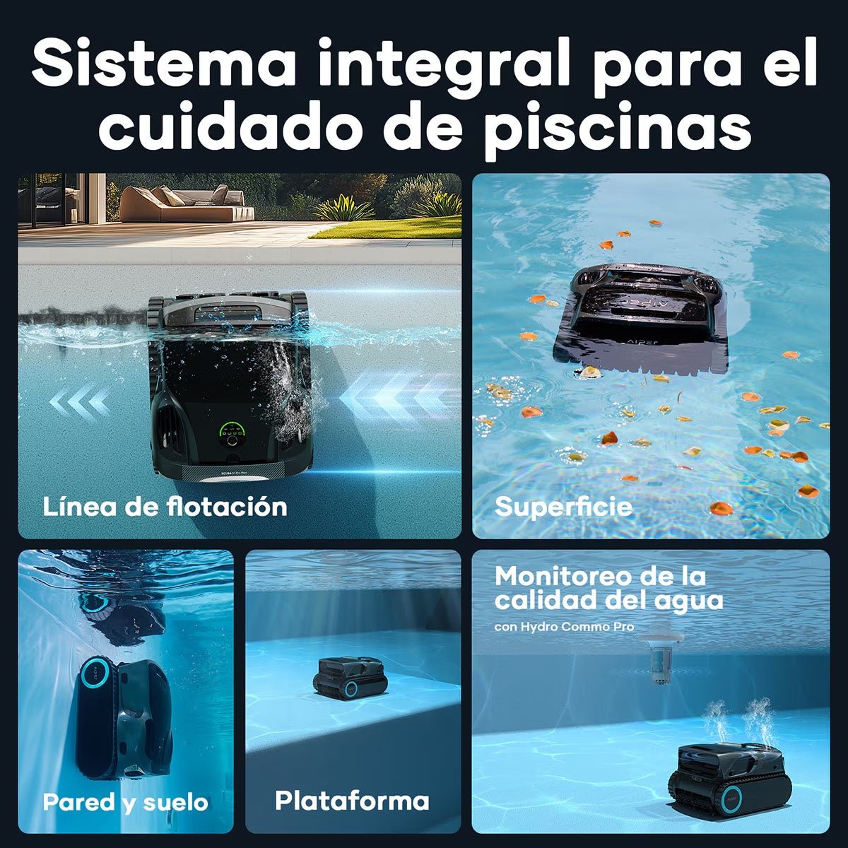 Aiper X1 Pro Max Robot Limpiafondos de piscina de batería sin cable - BricoandPool