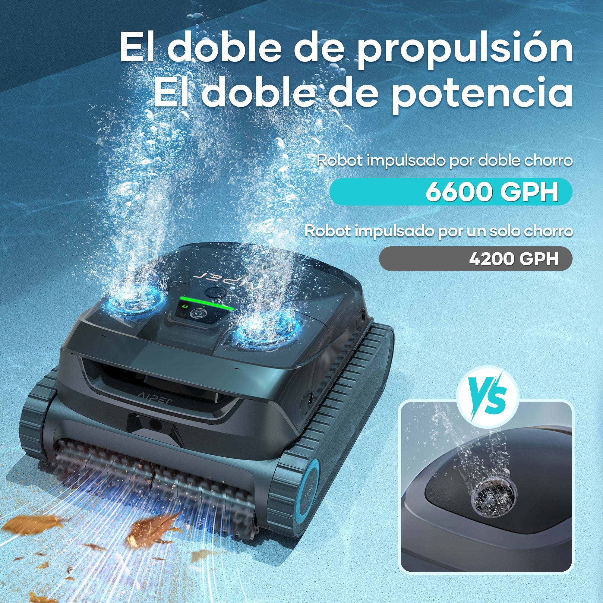 Aiper X1 Robot Limpiafondos de piscina de batería sin cable - BricoandPool