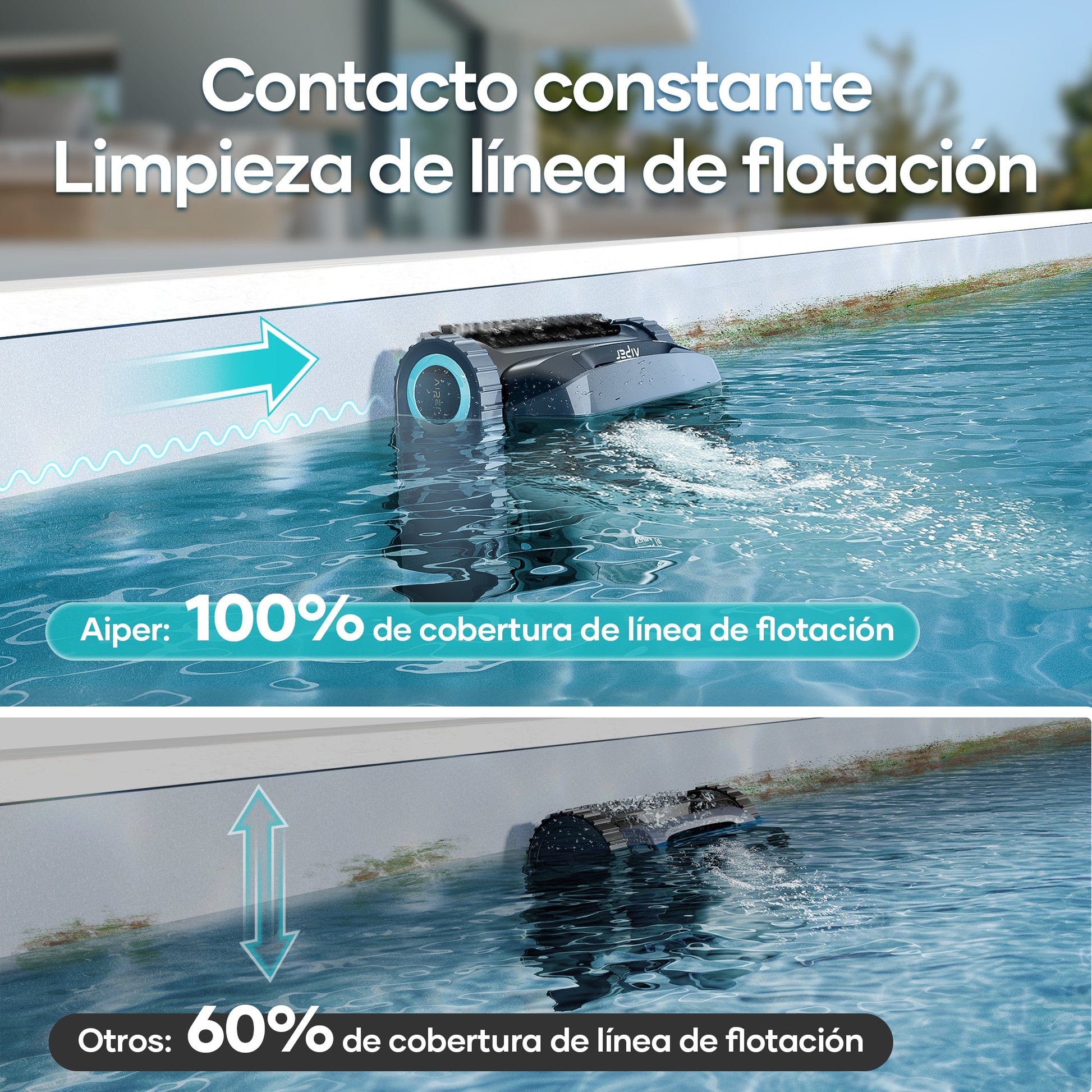 Aiper X1 Robot Limpiafondos de piscina de batería sin cable - BricoandPool