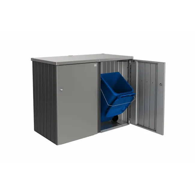 Biohort – Alex conteneur modulaire à roulettes pour poubelles en couleur Gris quartz métallique
