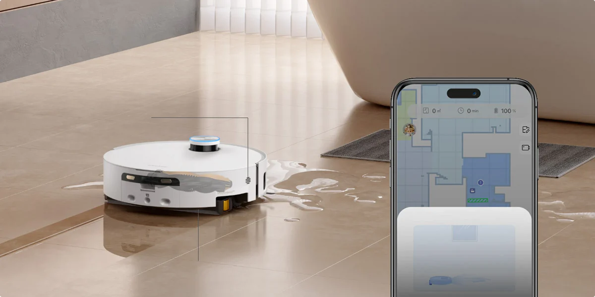 Dreame – Aqua10 Ultra Track Robot aspirador y fregasuelos con base automática para hogar
