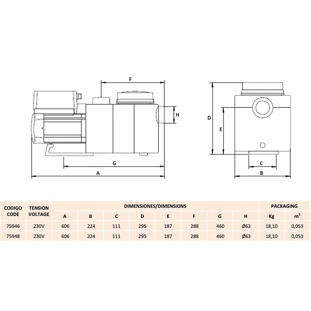 AquaSphere - Bomba piscina VSP - BricoandPool
