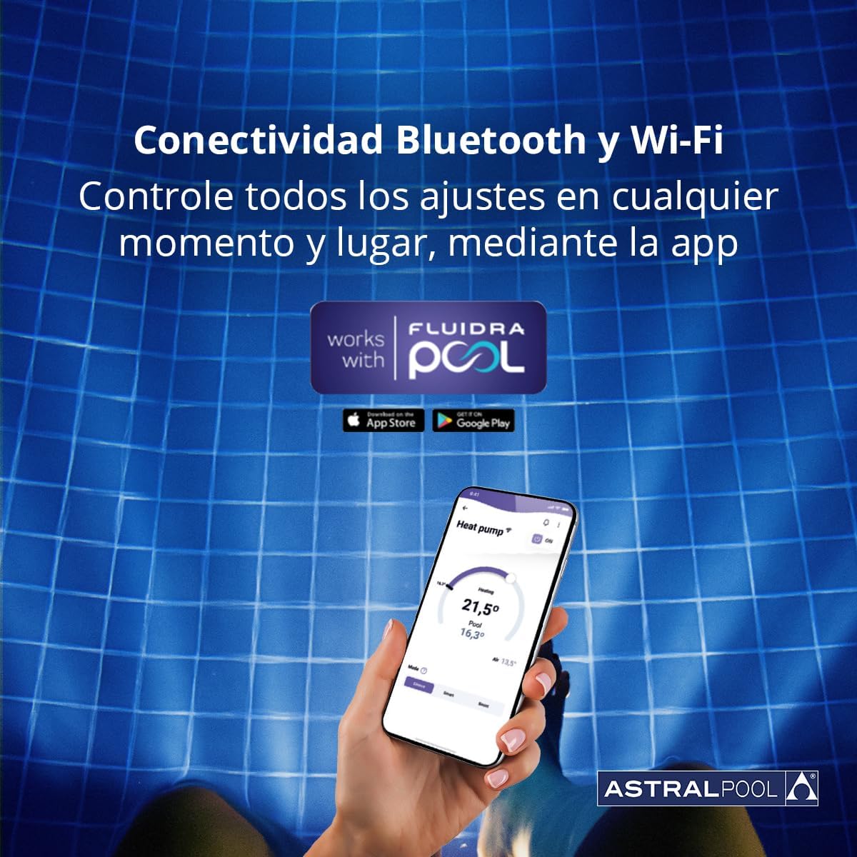 Astralpool - Bomba de calor de piscina Eco Elyo Wifi - BricoandPool