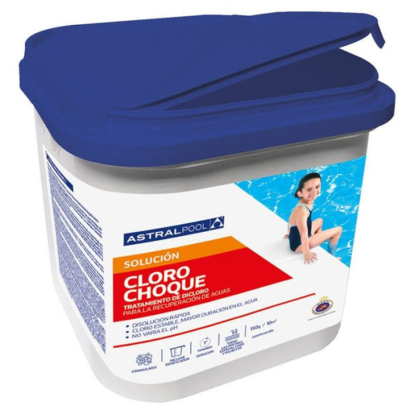 Astralpool – Chlore choc granulé pour piscine