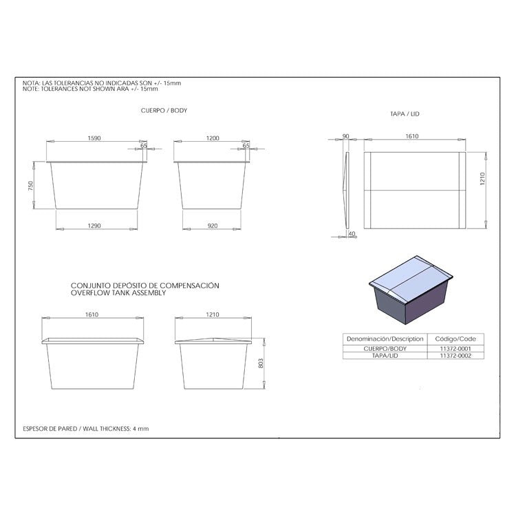AstralPool - Depósito de Compensación Poliéster para Spa - BricoandPool