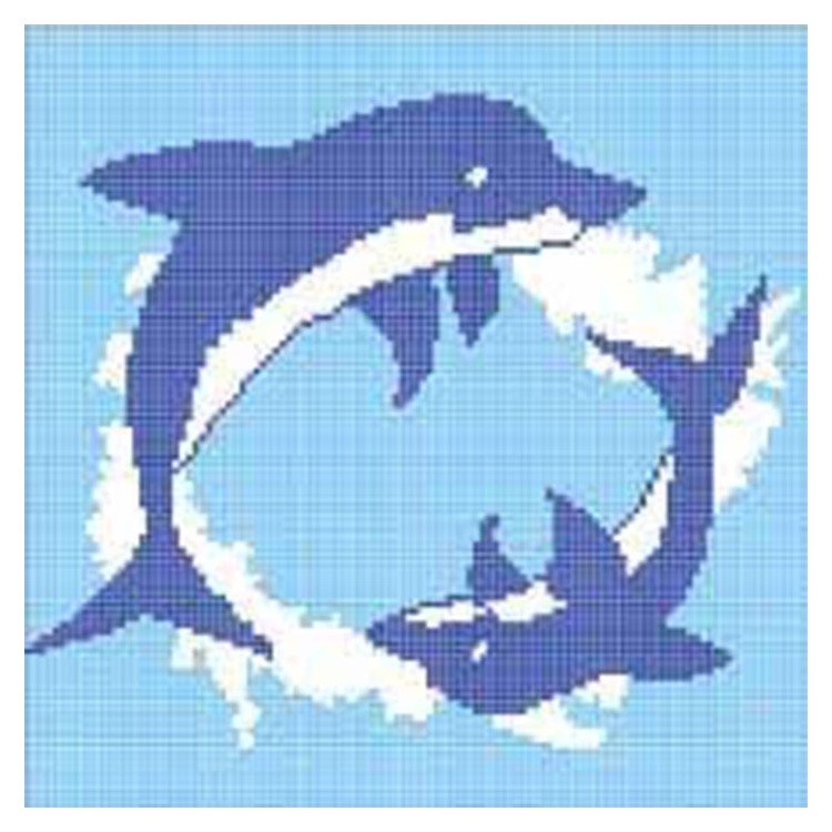 AstralPool - Dibujo Gresite Delfines Jugando 3330 x 1330 mm - BricoandPool