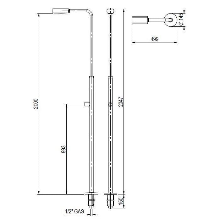 Astralpool - Ducha Ángel - BricoandPool