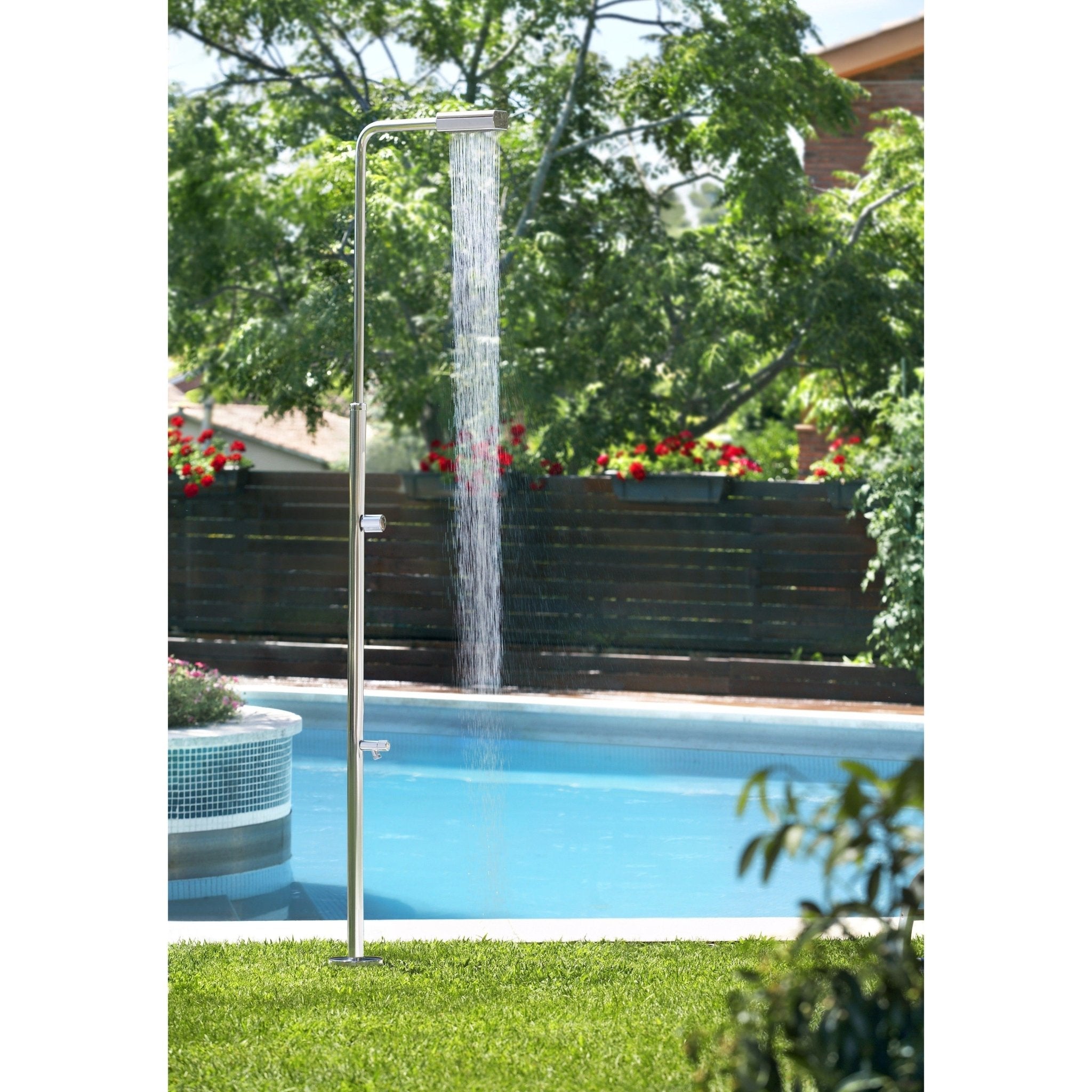 Astralpool - Ducha Ángel con grifo lavapiés - BricoandPool