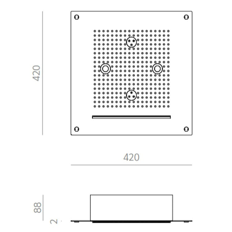 AstralPool - Ducha Infinity Sequence White - BricoandPool