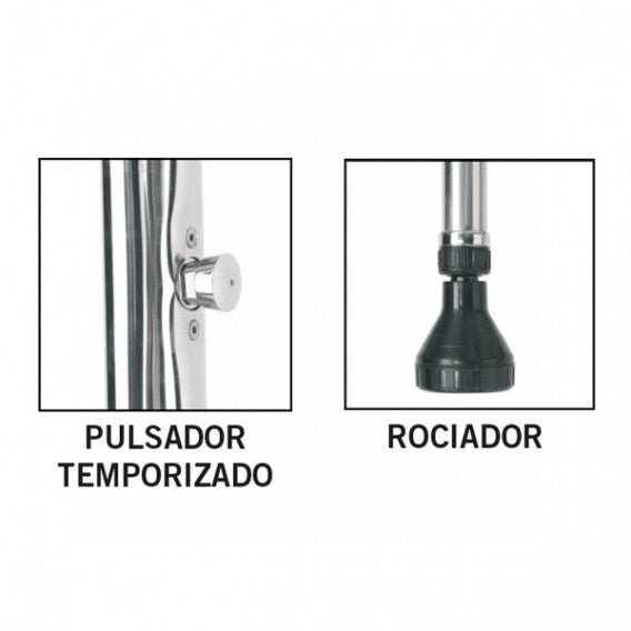 Astralpool - Ducha piscina con 2 rociadores y 2 pulsadores temporizados - BricoandPool