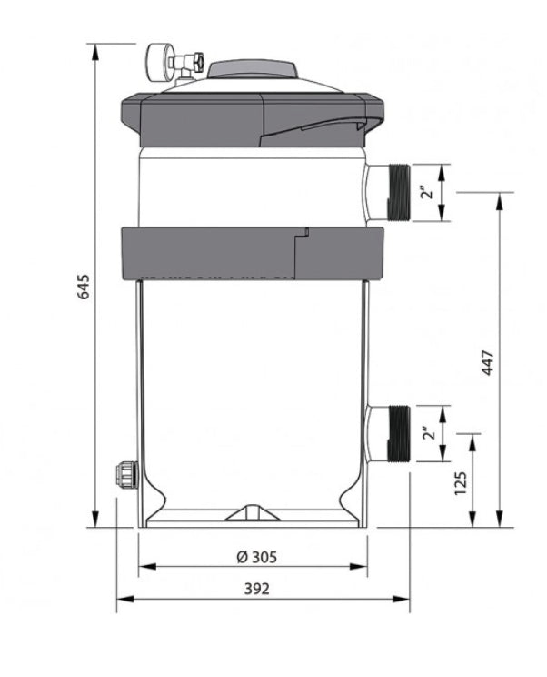 AstralPool - Filtro de cartucho NanoFiber Auto 200 18m3/h - BricoandPool