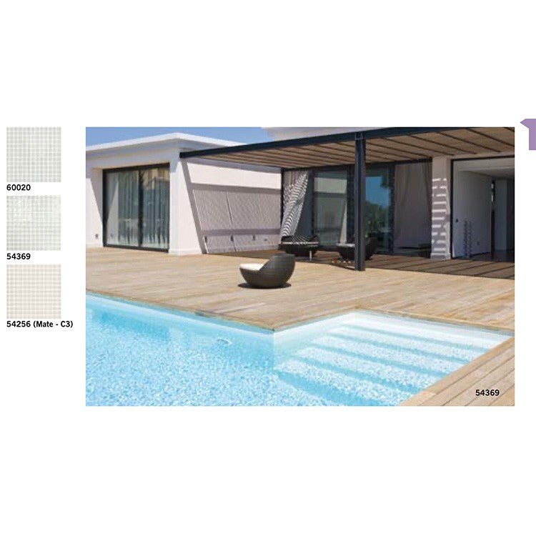 AstralPool - Gresite Blancos 2,5 x 2,5 cm - BricoandPool