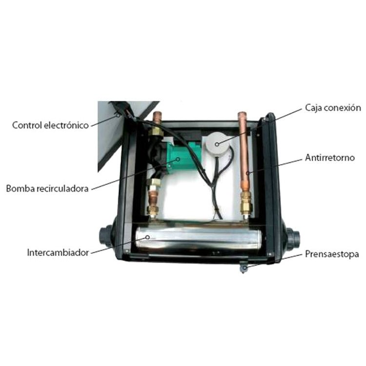 Astralpool - Intercambiador de calor agua - agua Waterheat equipado - BricoandPool
