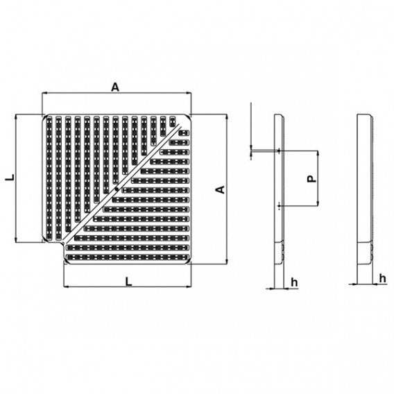 Astralpool - Placas para esquinas de canal rebosadero de 90° - BricoandPool