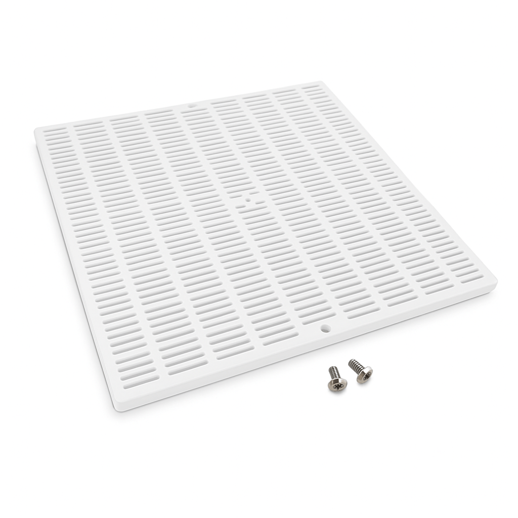 Astralpool - Rejilla de plástico 410×410 mm para piscina - BricoandPool