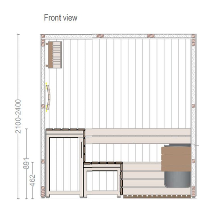 AstralPool - Sauna interior Classic Select - BricoandPool