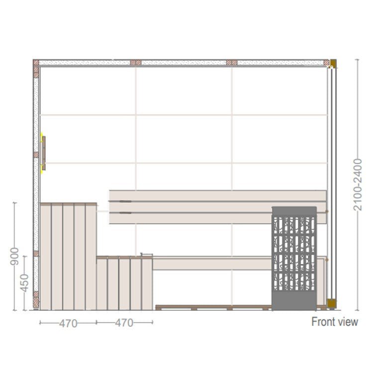 AstralPool - Sauna interior Lobos - BricoandPool