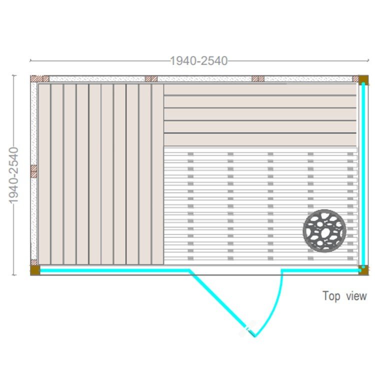 AstralPool - Sauna interior Lobos - BricoandPool