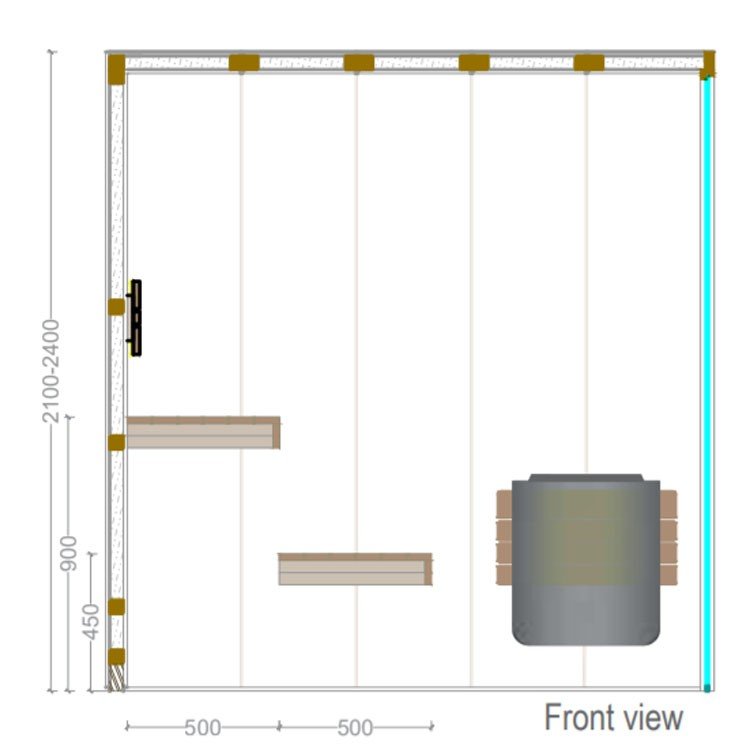 AstralPool - Sauna interior St. Moritz - BricoandPool