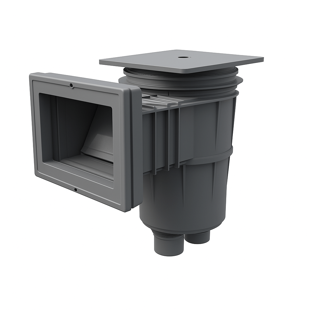 Astralpool - Skimmer 17,5L de boca estándar con tapa cuadrada para piscina con liner y prefabricada - BricoandPool