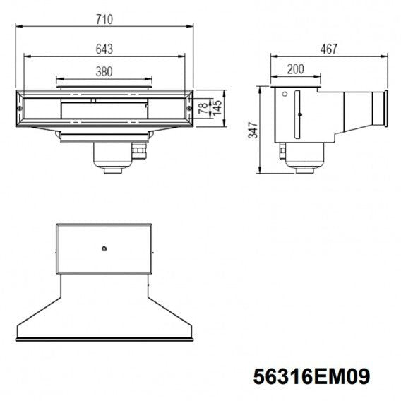 AstralPool - Skimmer inox ancho 500/650 para piscina - BricoandPool