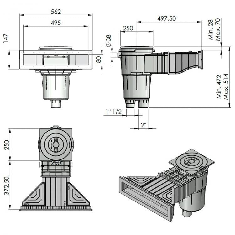 AstralPool - Skimmer Norm para piscina de hormigón - BricoandPool