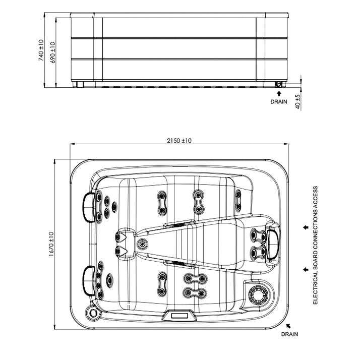 Astralpool - Spa hidromasaje Equilibre E - BricoandPool
