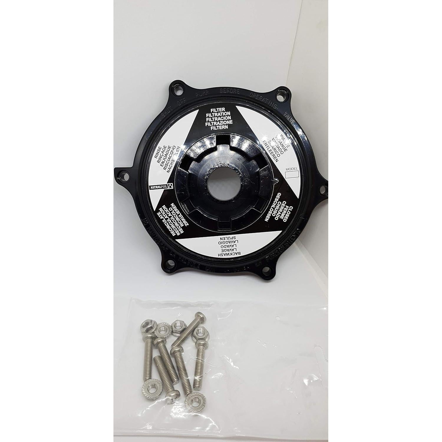 AstralPool - Tapa con CARATULA Negra 1 1/2" Marca - BricoandPool