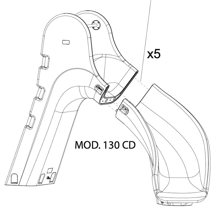 AstralPool - Tobogán curvo H130/H150 CD - BricoandPool