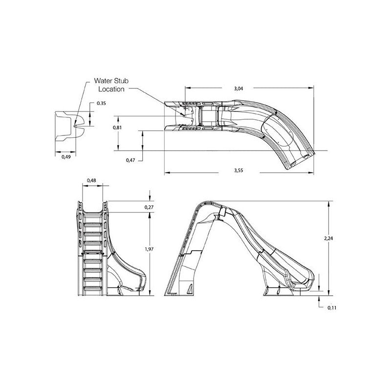 AstralPool - Tobogán Piscina Typhoon - BricoandPool