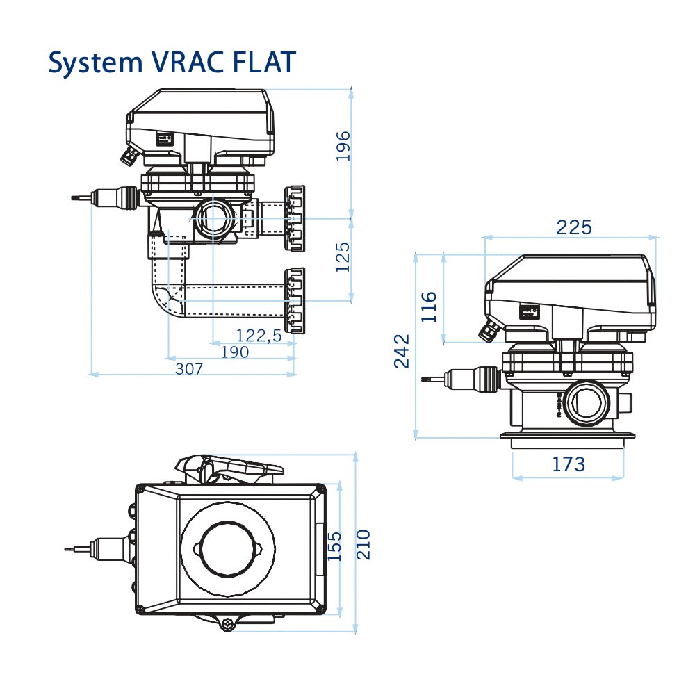 Astralpool - Válvula selectora automática System VRAC Flat Top - BricoandPool