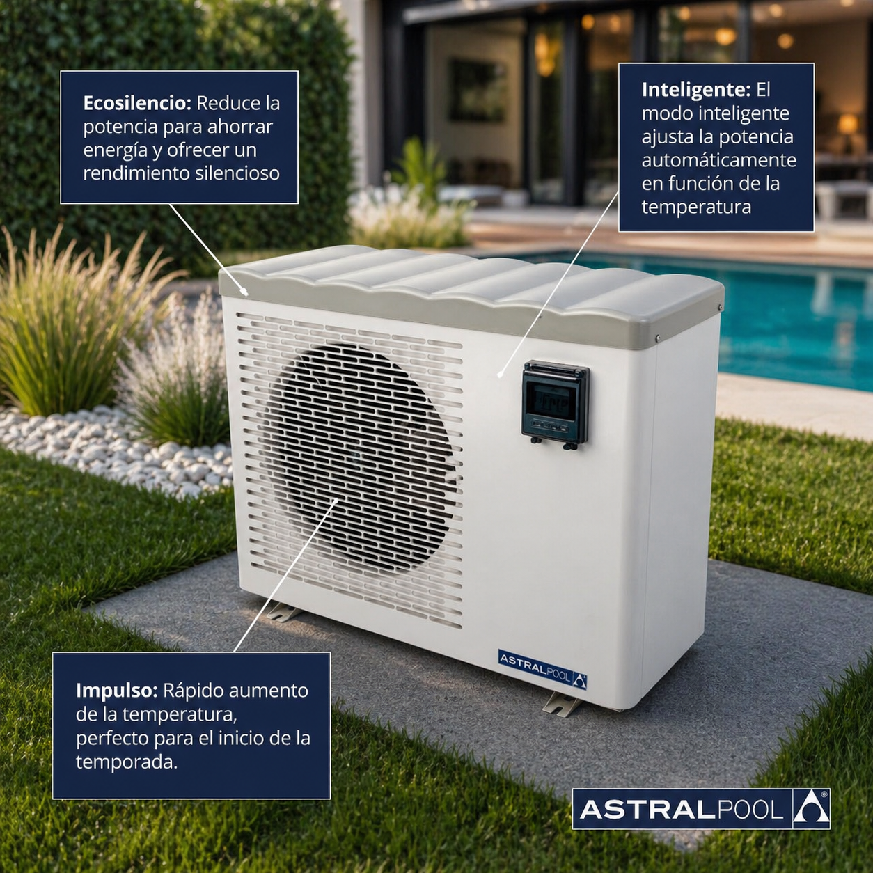 AstralPool Eco Elyo WiFi Bomba de calor para piscina